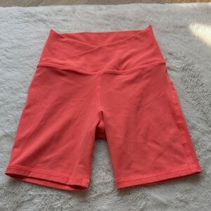 Vibrant Coral Women's Bike Shorts